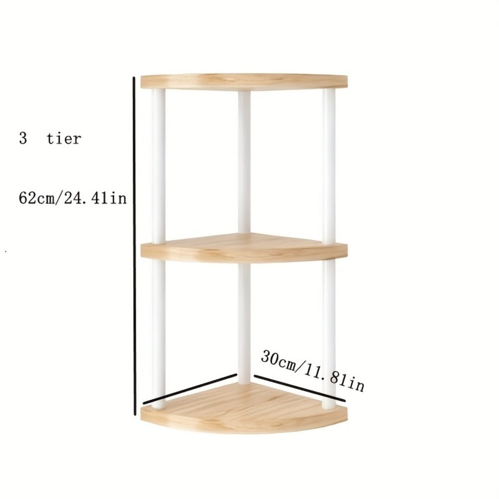 Corner Bookshelf 3/4/5/6 Tier Iron Shelving Unit, Freestanding Corner Storage Shelf for Living Room Bedroom Office, Modern Minimalist Heavy-Duty Space-Saving Decorative Corner Rack