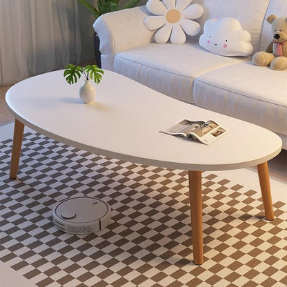 Modern Minimalist Solid Wood Coffee Table - Natural Wood Grain Stylish Tea Table for Living Room Small Apartments Versatile Decor Coffee Table Gift