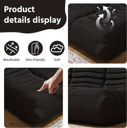 Bean Bag Chair, Soft Floor Lounger for Comfortable Everyday Seating detail image - detail view 37