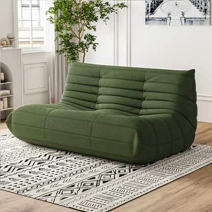 Bean Bag Chair shown in the Green double seat option