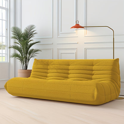 Bean Bag Chair shown in the Yellow Three-person For CATERPILLAR option