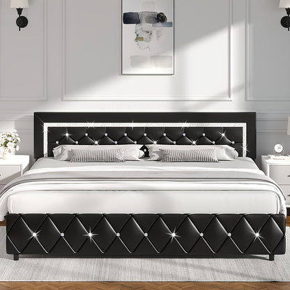 Bed Frame shown in the King-4 Bed Frame option