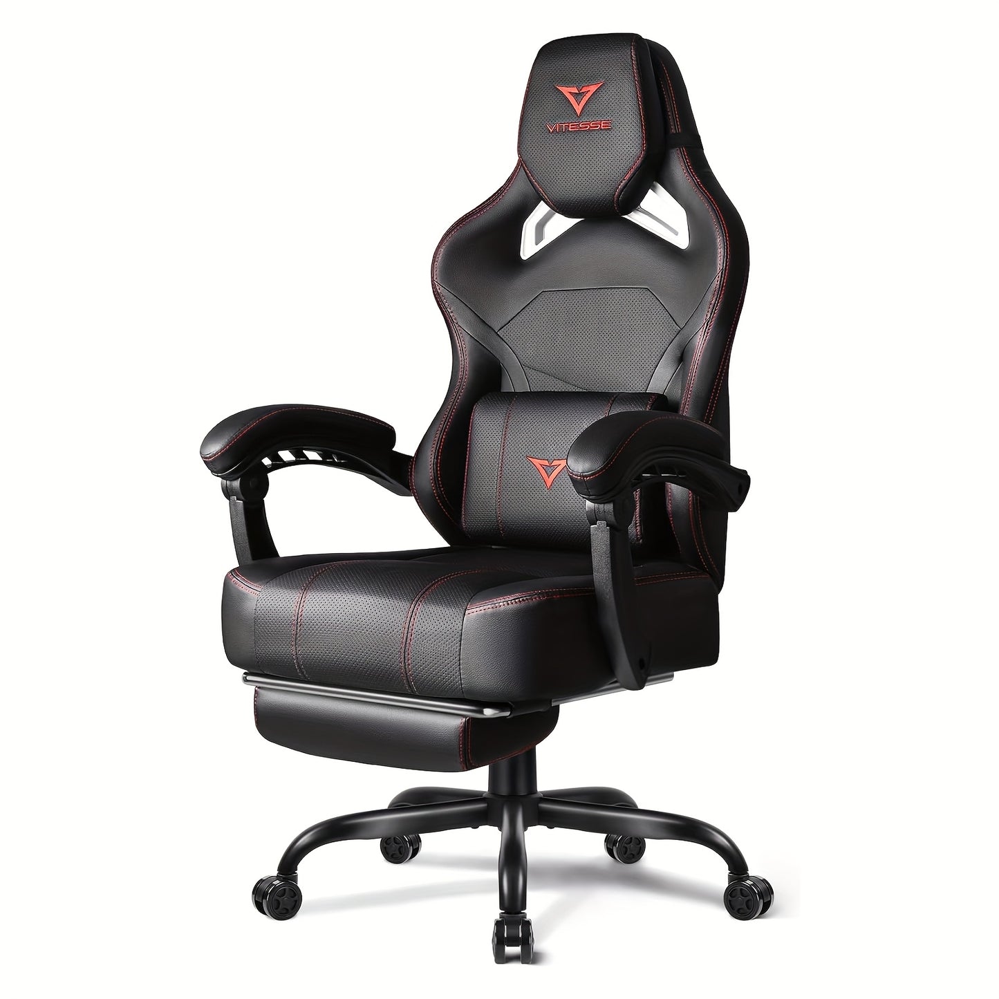 Gaming Chair shown in the Black+red option