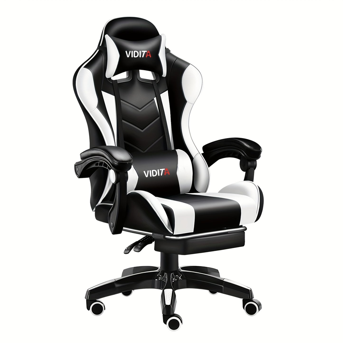 Gaming Chair shown in the Black-White option