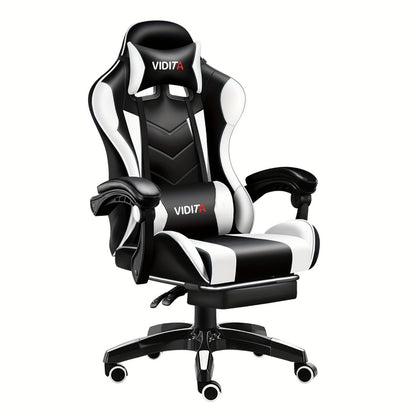 Big and Tall Tall Gaming Chair with Footrest and Lumbar Support and Multiple Color Options detail image - detail view 3