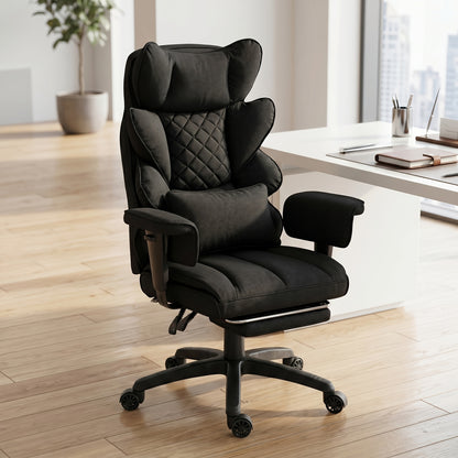 Office Chair shown in the Black-fabric option
