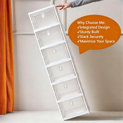 Multi-Functional Foldable Storage Cabinet Shoe Storage Organizer, With 6-Tier/5-Tier Large Capacity, Space-Saving, Suitable For Entrance, Corridor, Bedroom And Living Room