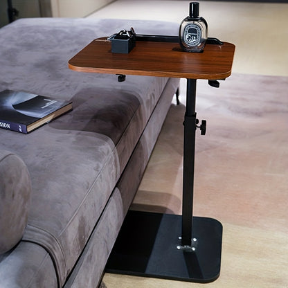Side Table, TV Travel Table-Adjustable Height Side Table, Sofa C-Shaped Tea Table, 360 ° Rotating Small Side Table Tea Table, Bedroom, Apartment, Small Space Side Table, Sofa Side Cabinet And Coffee Table Function in One/Home Decor Living Room Decor