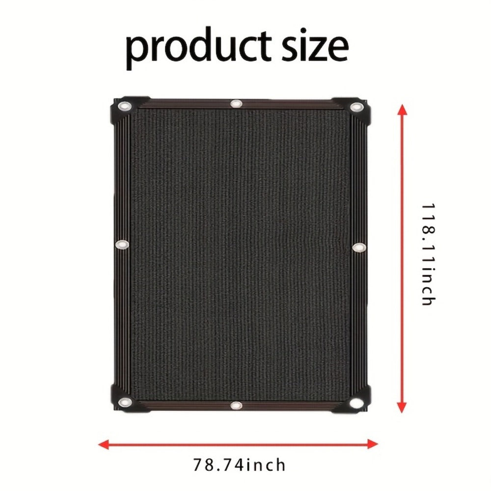 Rectangle Shade Sail Heavy Duty Black 93% UV Block Wind Resistant HDPE Canopy – 6 Sizes, Reinforced Corners & PVC Edge Binding for Patio Gazebo Backyard Lawn Pool Deck