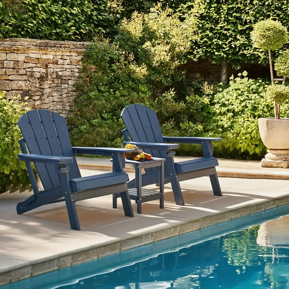 HDPE Adirondack Side Table Outdoor – Weather Resistant Rectangular End Table 15"x14"x18" for Adirondack Chair, Patio, Pool, Garden & Camping – 9 Colors, 1/2/4 Pack