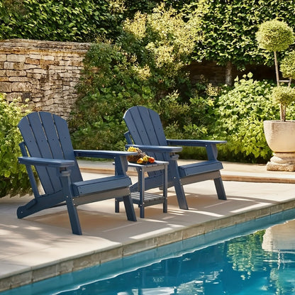 HDPE Adirondack Side Table Outdoor – Weather Resistant Rectangular End Table 15"x14"x18" for Adirondack Chair, Patio, Pool, Garden & Camping – 9 Colors, 1/2/4 Pack