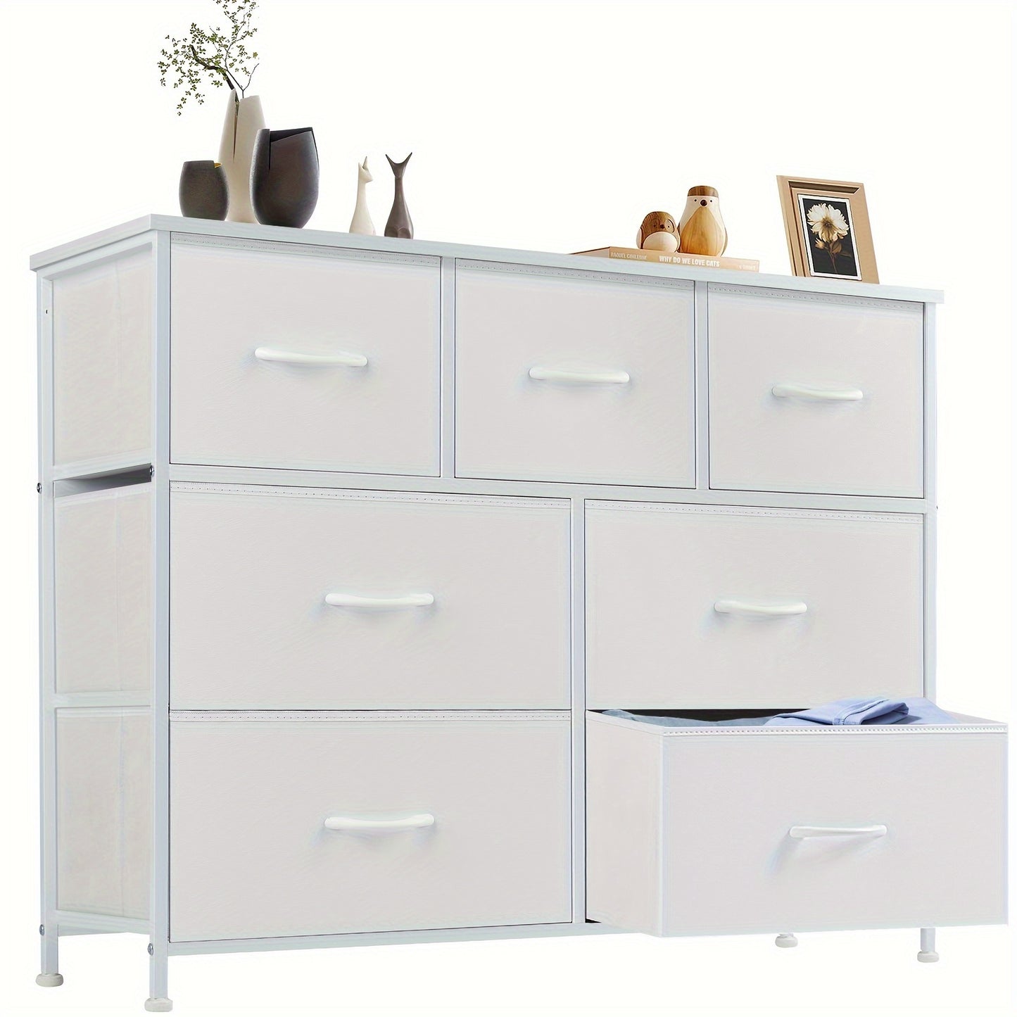 [Storage Cabinet Tower] 4/7/8/9-Drawer Home Display Cabinet, Storage Cabinet, Tall Dressing Table Fabric Storage Tower, Wooden Top, Suitable For Wardrobes, Entrances, Living Rooms, Can Be Purchased Individually Or Multiple As Needed