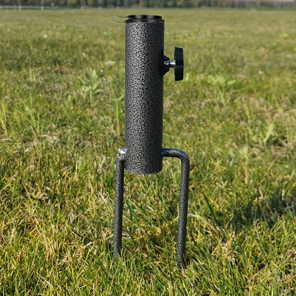 [Ideal Gift] 1/2pcs Heavy-Duty Metal Umbrella Stand Holder - Adjustable Portable Spiral Ground Anchor - For Flags, Umbrellas, Fishing Rods - Outdoor Use For Parks & Beaches - Fits Soil & Lawn - 14in Insertion Depth - Ideal Gift For Gardeners & Outdoor Ent