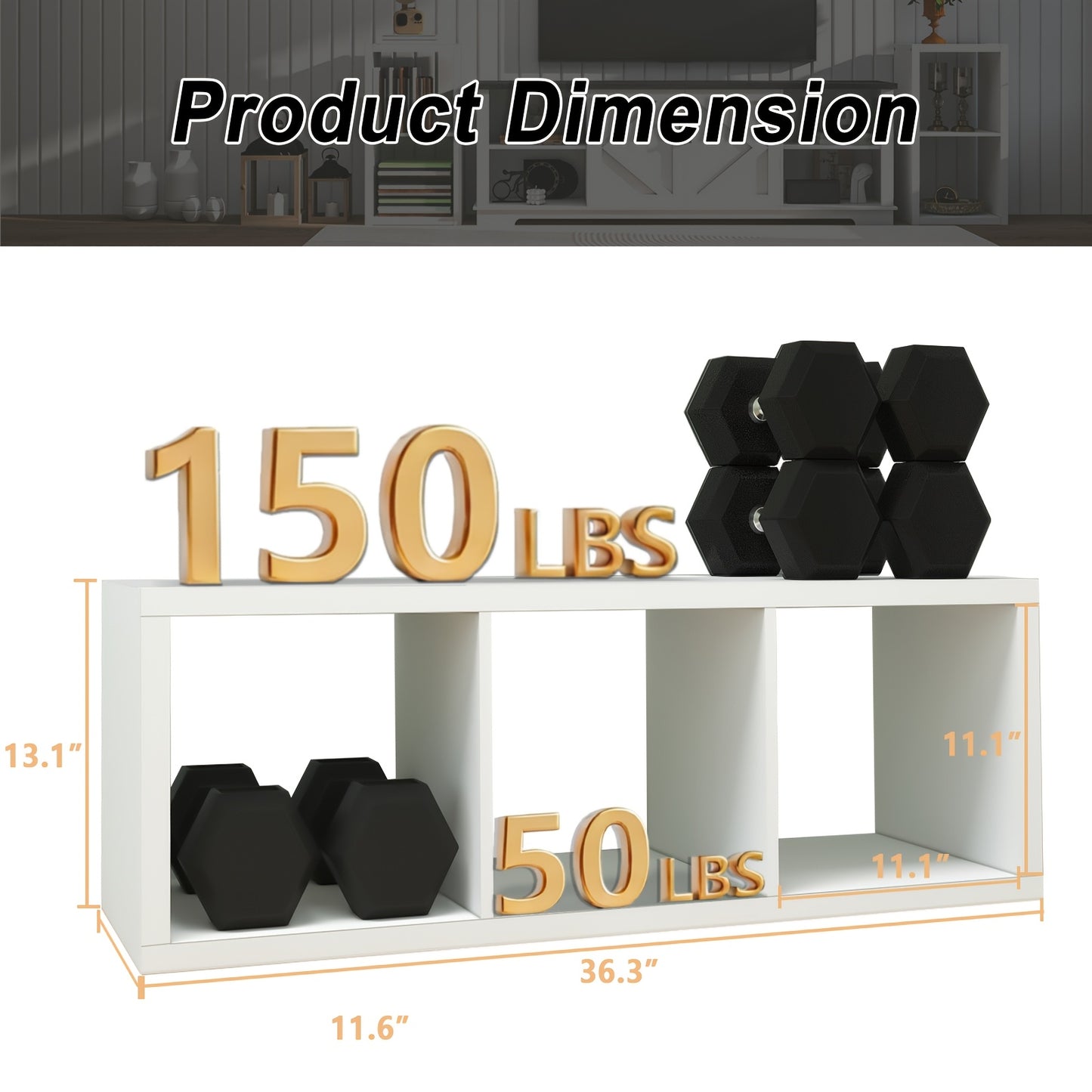 2/3/4/6/8/9 Thick Frame Bookshelf, Open Back Panel Cube Storage Cabinet, Floor-standing Bookshelf With Anti-tip Kit, Wooden Open Display Rack For Living Room, Bedroom, Study, White/chocolate Open Bookshelf, With Open Back