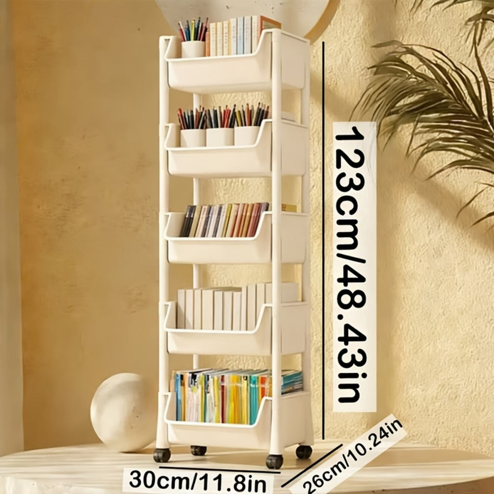 Multipurpose Rolling Storage Cart, File Cart & Storage Rack for Office, Kitchen, Bathroom, Garage, Bedroom & Outdoor Use, Available in Multiple Styles & Colors