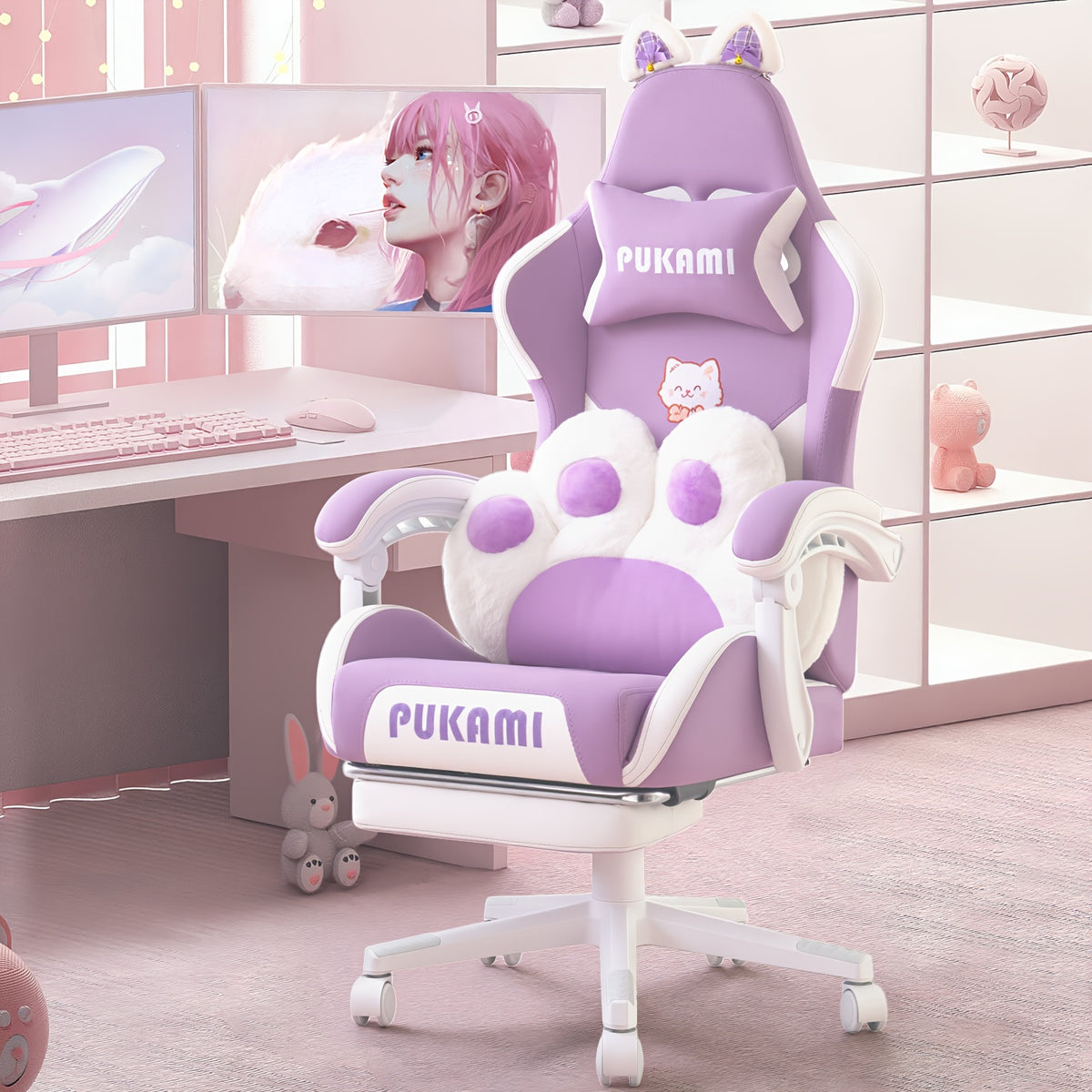 Gaming Chair shown in the Purple option