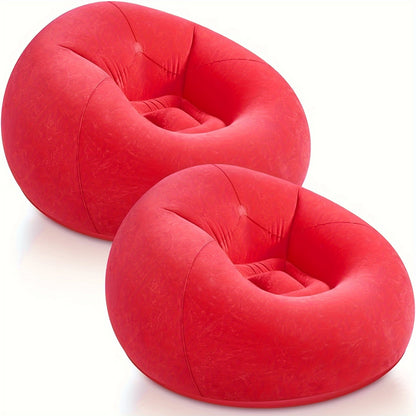 Inflatable Two-Part Spherical Couch, a Comfortable And Portable Lazy Chair, Ideal for Relaxation, Outdoor Camping, And Hiking