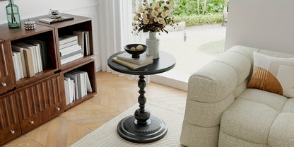 Round Side Table, Metal End Table, Anti-Rust And Waterproof Small Coffee Table For Living Room Bedroom Balcony, Black, White, Pink