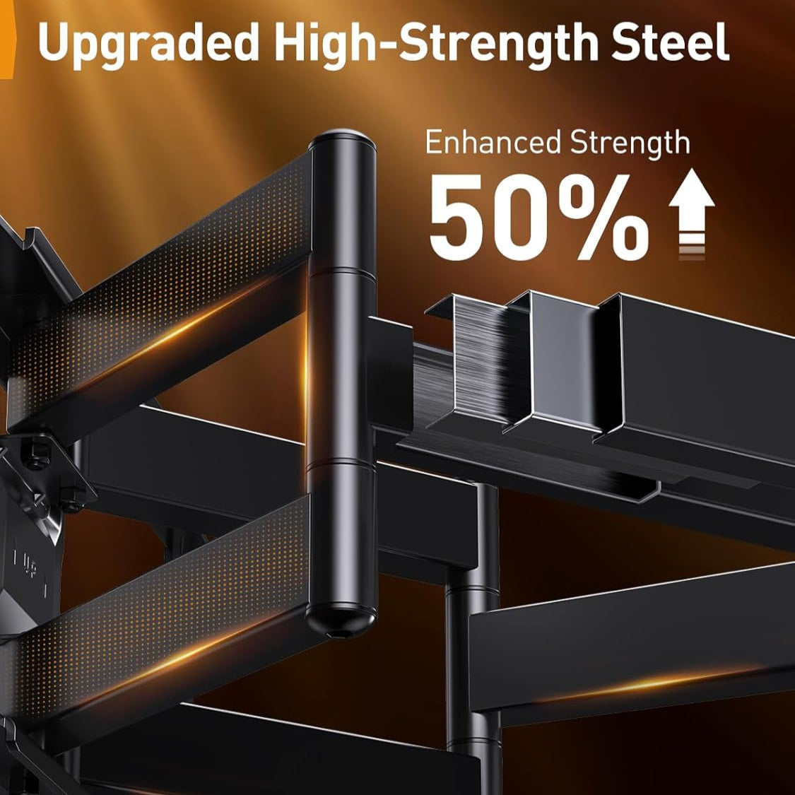 Fits 40-86" TV Mount, Holds 132 Lbs Full Motion TV Wall Mount, Full Motion TV Wall Mount, Pre-Assembled TV Mount, Tool-Free Tilt, Rotate, Extend, Up to VESA 600 X 400Mm, 12"/16"Wood Studs