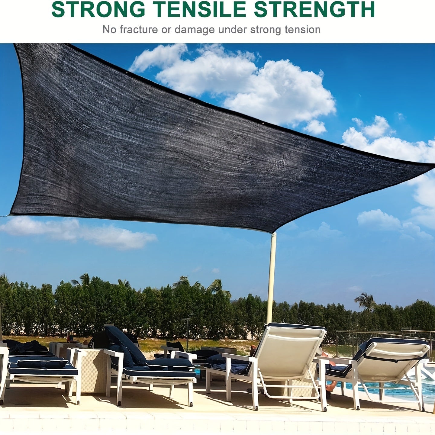 40% Shade Cloth for Gardens, Mesh Sunshade Netting, Sunblock Material with Grommets Designed for Plant Heat Protection in Patios, Outdoor Areas, Greenhouses, Pergolas, And Chicken Coops