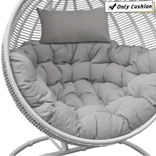 Chair Cushion, Egg Replacement Thick Padded Swing Chair Pad with Headrest Water-Resistant shown in the main product view