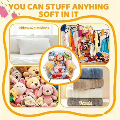 Clear Kids Storage Sofa with Large-Capacity Storage for Organized Everyday Storage detail image - detail view 7