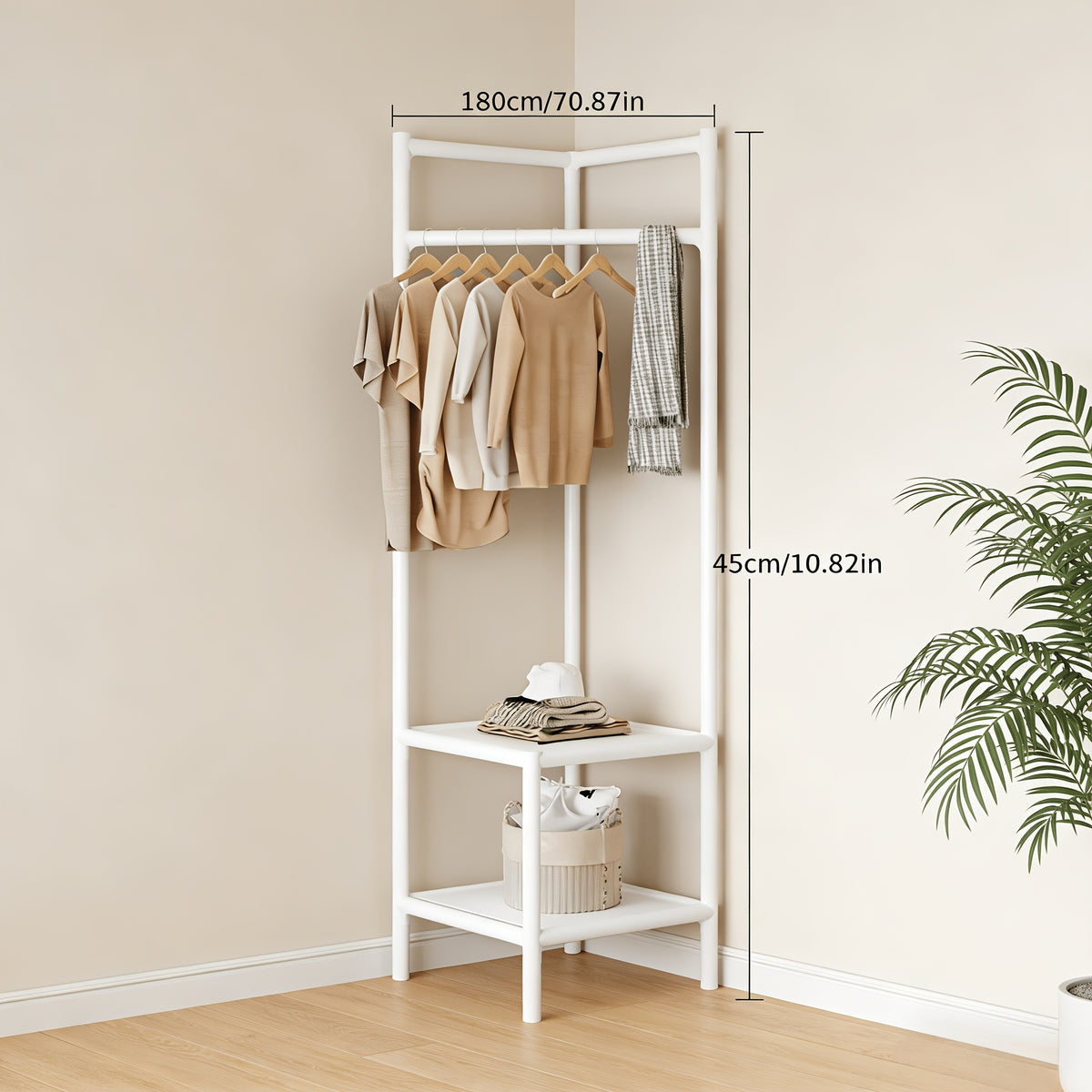 Coat Racks and Entryway Furniture shown in the White double storage option