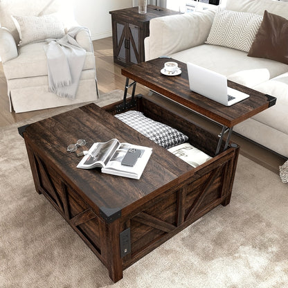 Coffee Table shown in the Brown-BR-0258 option