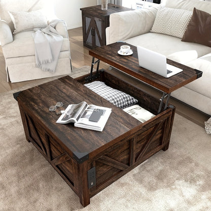 Coffee Table, Living Room Coffee Table for Work, Display, and Everyday Use detail image - detail view 5