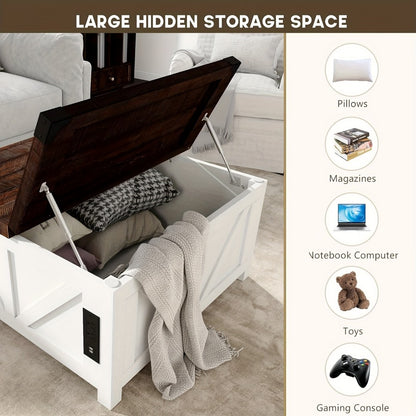 Coffee Table, Living Room Coffee Table for Work, Display, and Everyday Use detail image - detail view 6