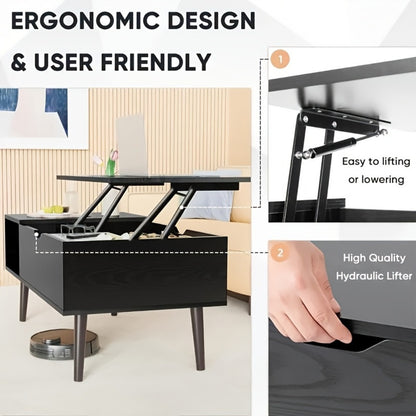 Coffee Table with Hidden Storage for Work, Display, and Everyday Use detail image - detail view 11
