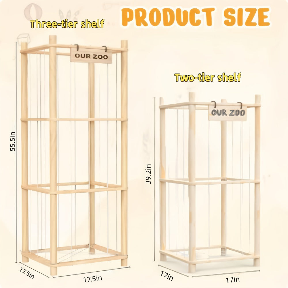 Spacious Doll Storage Shelf, Wooden Organizer, Easy Assembly, Space-Efficient, Elegant And Easy, Ideal for Game Rooms, Bedrooms, And Living Areas