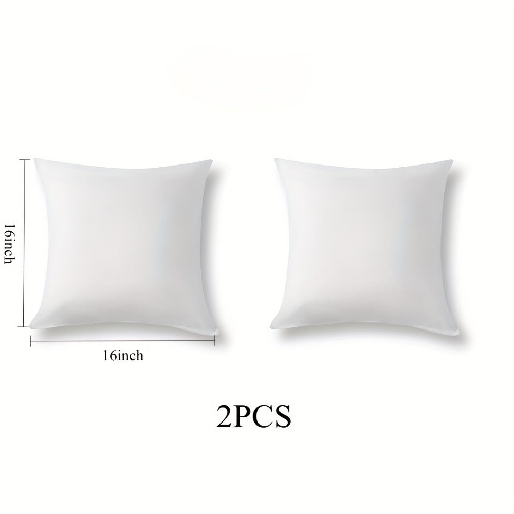 Pillow Inserts for Couch Sofa Bed 2/4 Pack 100% Hypoallergenic Virgin Fiber Square Rectangle Throw Pillow Inserts 12x20 16x16 18x18 inch