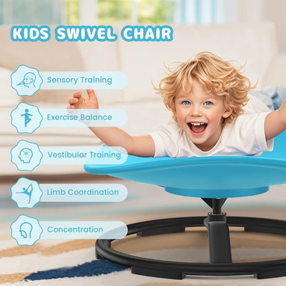 Swivel Chair for Autistic Children, Sensory Chair for Autistic Children 360 Degree Swivel Ergonomically Designed to Train Body Coordination, No Assembly Required, Non-Slip Designed Sensory Swivel Chair for Children, Easter Gift