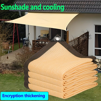 [Thickened Sunshade Sail] 1pc Thickened And Reinforced Courtyard Sunshade Sail Sunshade Net, Courtyard Pavilion Sunshade Net, Suitable for Gardens, Outdoor Parking Lots, Planting Sheds, Balconies, Outdoor Play Sunshade Sails