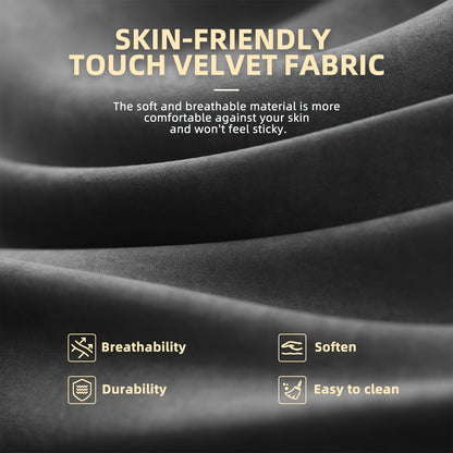 Velvet Fabric Gaming Chair, High Back Ergonomic Gamer Chair for Adult, Comfortable Video Game Chair with Footrest And Massage Lumbar Cushion