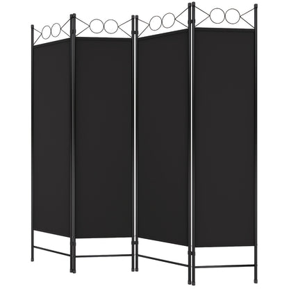 Room Divider, Folding Privacy Screen 4 Panels Portable Wall Divider Partition Room Dividers for Home Office Room Separation