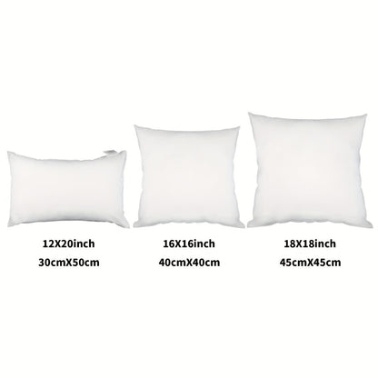 Pillow Inserts for Couch Sofa Bed 2/4 Pack 100% Hypoallergenic Virgin Fiber Square Rectangle Throw Pillow Inserts 12x20 16x16 18x18 inch