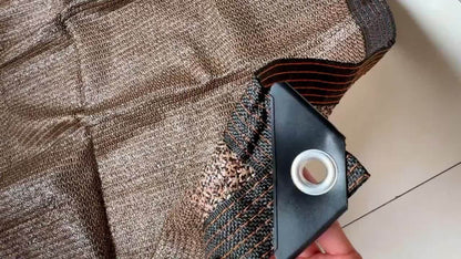 Outdoor Shade Net - Brown/Black, UV Protection, 91-100% Shading Rate, Durable Sun Shade, Ideal for Travel, Picnics, and Pools - Available in Multiple Sizes