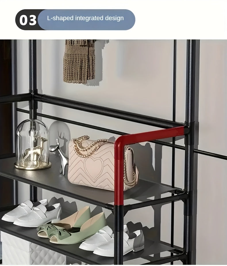 1pc Utility Racks, Entrance Rack, Home Organizer for Organizing Shoes And Hats - The Ideal Choice for Organizing Homes, Living Rooms, And Dormitories, Suitable for Living Rooms, Bedrooms, Lobbies, And Bathrooms, Each Item Comes with 10 Shoe Bags