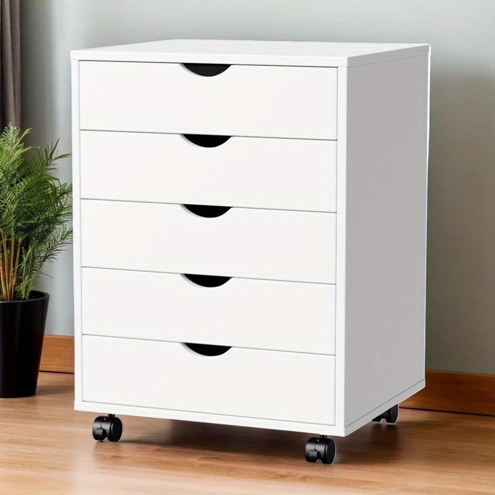 Rolling Storage Cabinet with Fabric Drawers on Wheels, 5 or 7 Drawer Organizer Cart for Office Bedroom Living Room, Large Capacity Mobile Dresser with Removable Cloth Drawers