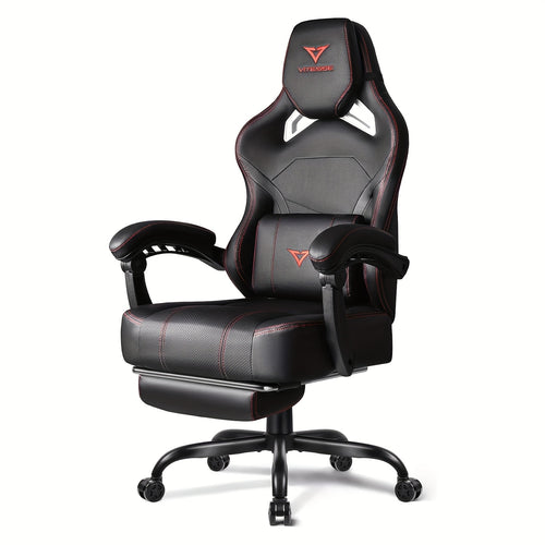 Big And Tall Gaming Chair 400lb Weight Capacity With Footrest, Ergonomic Video Game Chair For Adults With Oversized Headrest And Lumbar Pillow, Computer Chair Gaming For Office