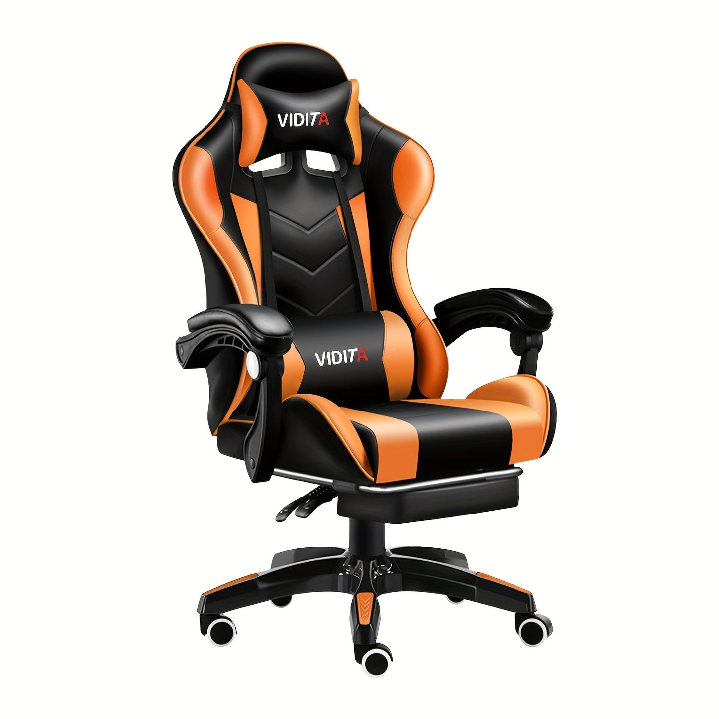 Video Game Chairs W/ Footrest, Big And Tall Gamer Chair for Adults, Racing Style Computer Chair with Headrest And Lumbar Support