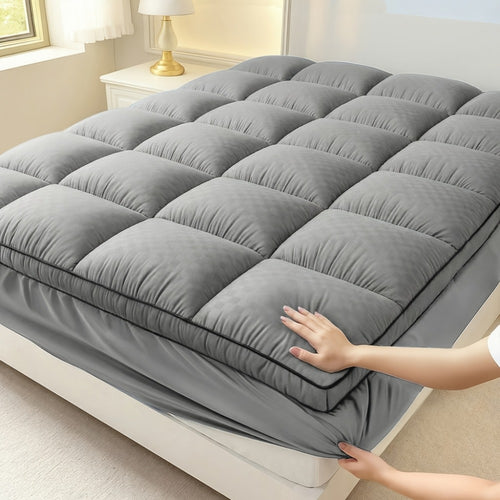 Fitted Mattress Protector Non-Slip Machine Washable – Deep Pocket Cooling Design, Fits 8–21" Mattresses | Twin to King | Blue, White, Grey, Black