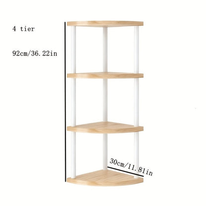 Corner Bookshelf 3/4/5/6 Tier Iron Shelving Unit, Freestanding Corner Storage Shelf for Living Room Bedroom Office, Modern Minimalist Heavy-Duty Space-Saving Decorative Corner Rack