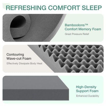 Double-Sided Bamboo Mattress with Memory Foam for Bedroom Comfort and Support detail image - detail view 11