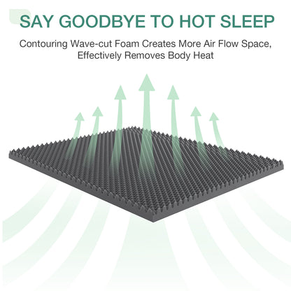 Double-Sided Bamboo Mattress with Memory Foam for Bedroom Comfort and Support detail image - detail view 13