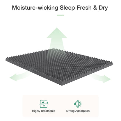 Double-Sided Bamboo Mattress with Memory Foam for Bedroom Comfort and Support detail image - detail view 19