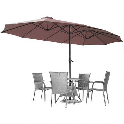 Patio Umbrella shown in the Brown option