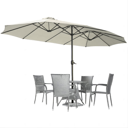 Patio Umbrella shown in the Cream option